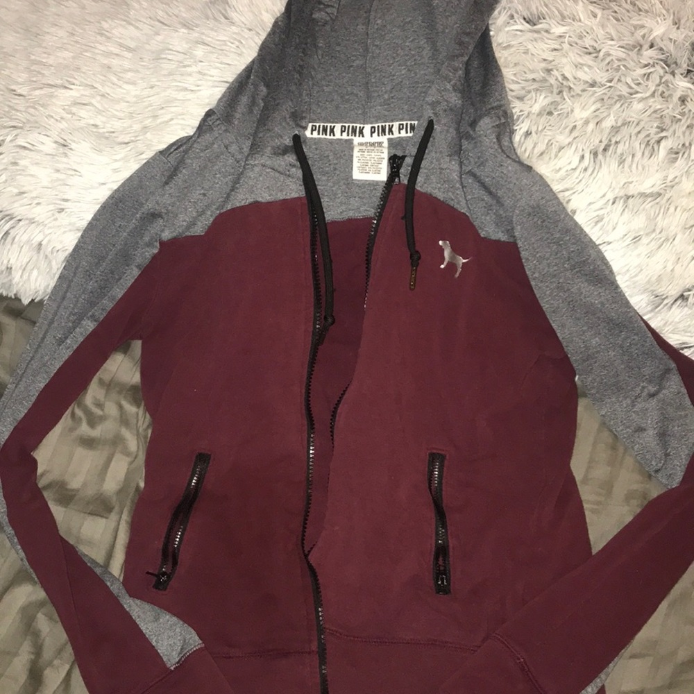 PINK zip up hoodie